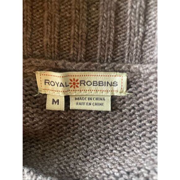Royal Robbins Women’s Medium Fair Isle Knit Sweater Light Brown Yak Wool Blend - Picture 8 of 9